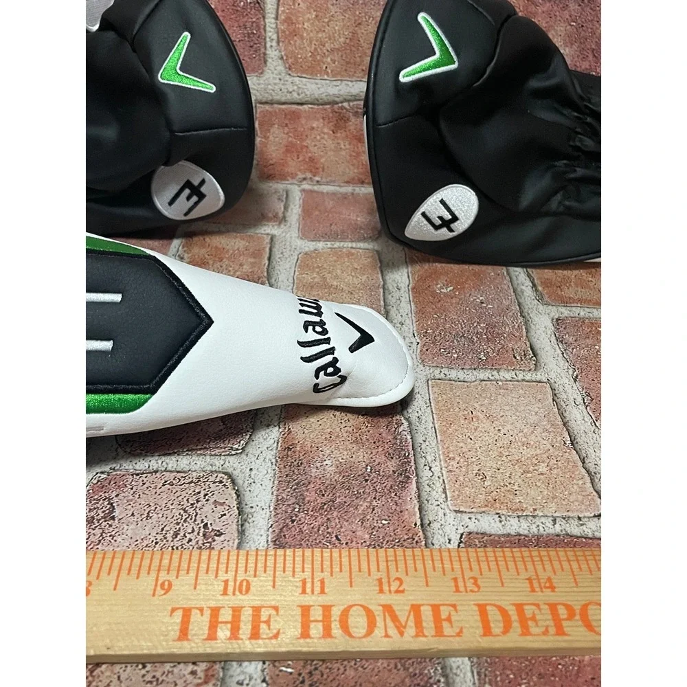 Callaway Elyte Golf Headcover Set of 3 White Black Green Fairway Wood Hybrid 4
